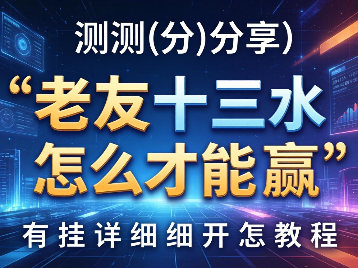 老友十三水怎么才能赢